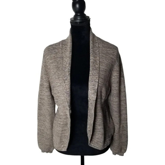 Croft & Borrow Womens Heather Brown Button Front Round Hem Cardigan Size‎ XL - Picture 3 of 12